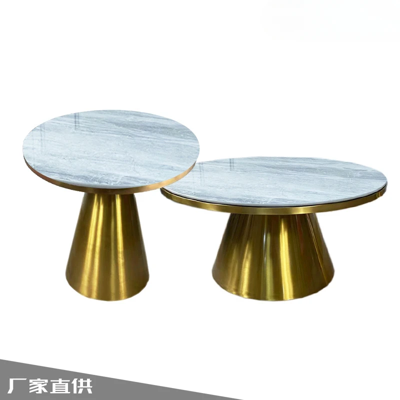 A few round stainless steel slate sofas and a few modern ins online celebrity golden cone hotel-style coffee table.
A few round stainless steel slate sofas and a few modern ins online celebrity golden cone hotel-style coffee table.