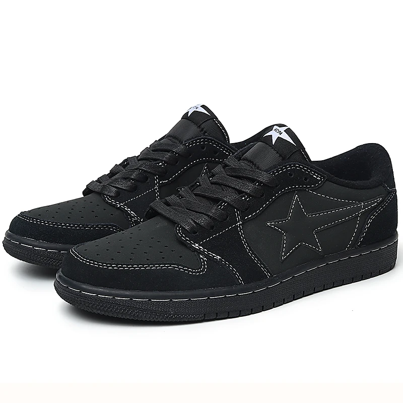 Ape Man Fashion Sneakers Couple Breathable Lace-up Leather Casual Outdoor Running Comfortable Men's Barb Sneakers
Ape Man Fashion Sneakers Couple Breathable Lace-up Leather Casual Outdoor Running Comfortable Men's Barb Sneakers