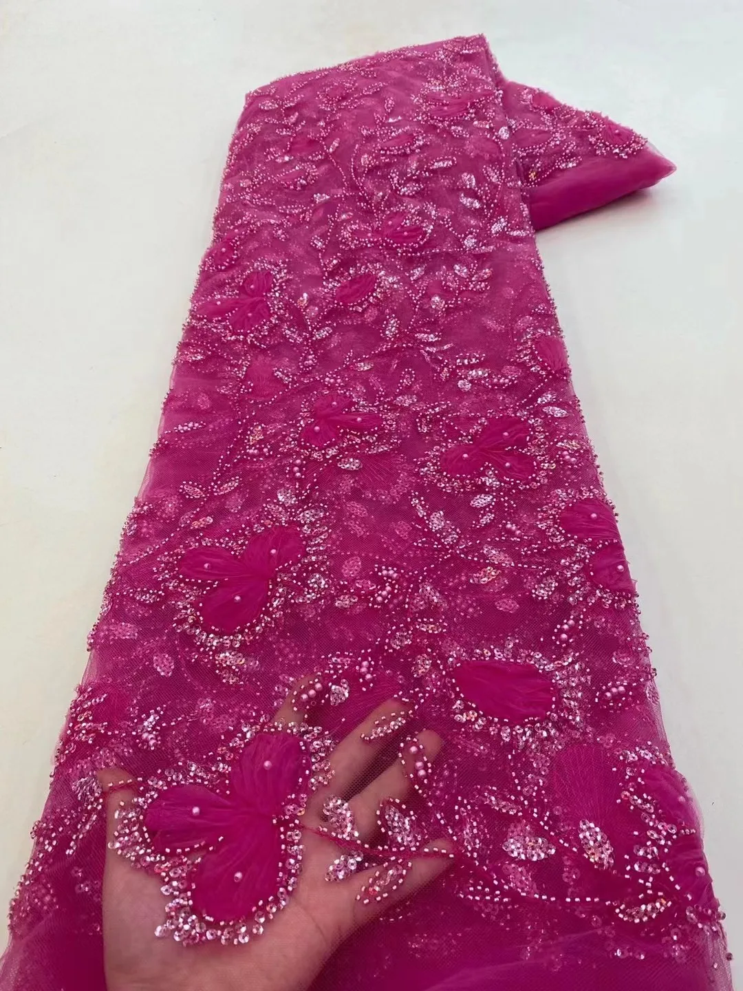 Beaded Africa Lace Fabric High Quality 2023 Embroidered Tulle Flower 5 Yard French Net Mesh NICKEL Flash Sale Party Dresses
Beaded Africa Lace Fabric High Quality 2023 Embroidered Tulle Flower 5 Yard French Net Mesh NICKEL Flash Sale Party Dresses