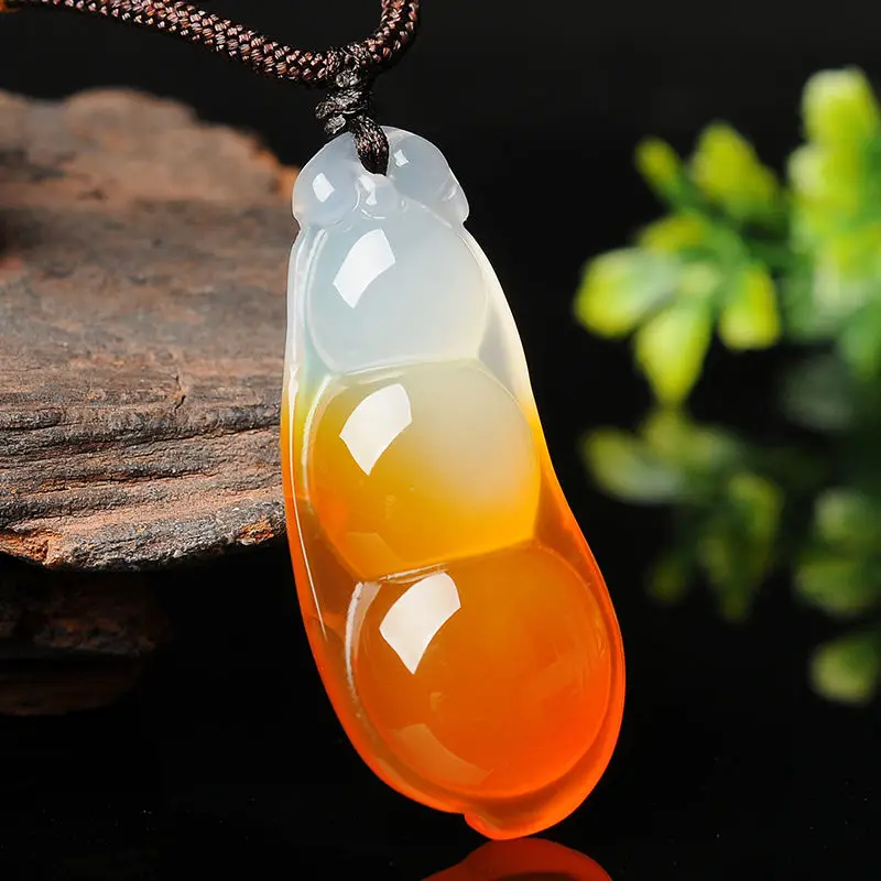 Natural Light Yellow Agate Chalcedony String Bean Pendant Men's and Women's Ice Color Blessing Bean Sweater Chain Pendant
Natural Light Yellow Agate Chalcedony String Bean Pendant Men's and Women's Ice Color Blessing Bean Sweater Chain Pendant