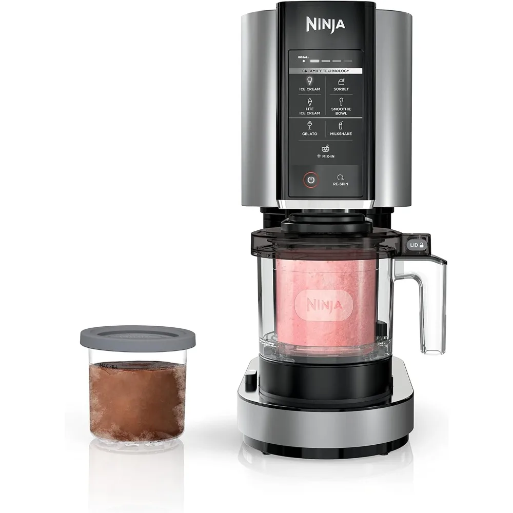 

Ninja NC301 CREAMi Ice Cream Maker, for Gelato, Mix-ins, Milkshakes, Sorbet, Smoothie Bowls & More, 7 One-Touch Programs, Silver