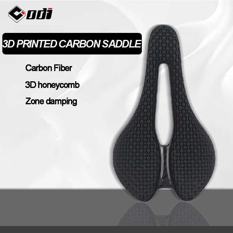ODI 3D Printed Bicycle Saddle Carbon Fiber Ultralight Road Bike Seat Cushion Comfortable Breathable Mtb Saddles Parts 
ODI 3D Printed Bicycle Saddle Carbon Fiber Ultralight Road Bike Seat Cushion Comfortable Breathable Mtb Saddles Parts