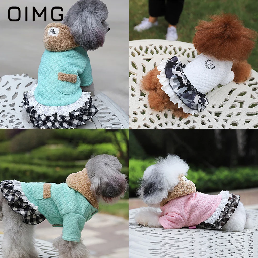 OIMG Autumn Winter Pet Cotton Skirt Warm Dog Cotton Clothes Teddy Yorkies Schnauzer Hooded Small Dogs Dress Puppy Princess Skirt
OIMG Autumn Winter Pet Cotton Skirt Warm Dog Cotton Clothes Teddy Yorkies Schnauzer Hooded Small Dogs Dress Puppy Princess Skirt