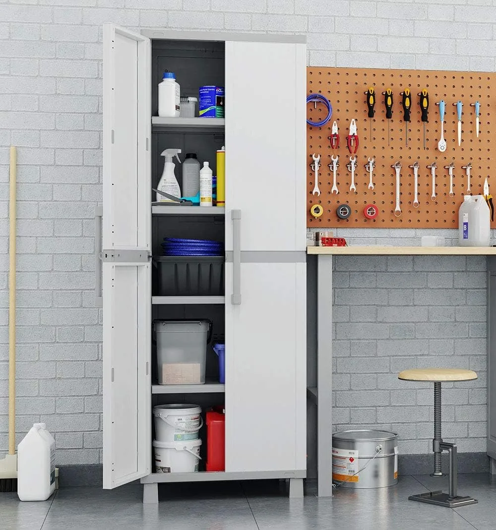 Storage Cabinet with Doors and Shelves for Tool, Home Organization,Large, White & Grey
Storage Cabinet with Doors and Shelves for Tool, Home Organization,Large, White & Grey