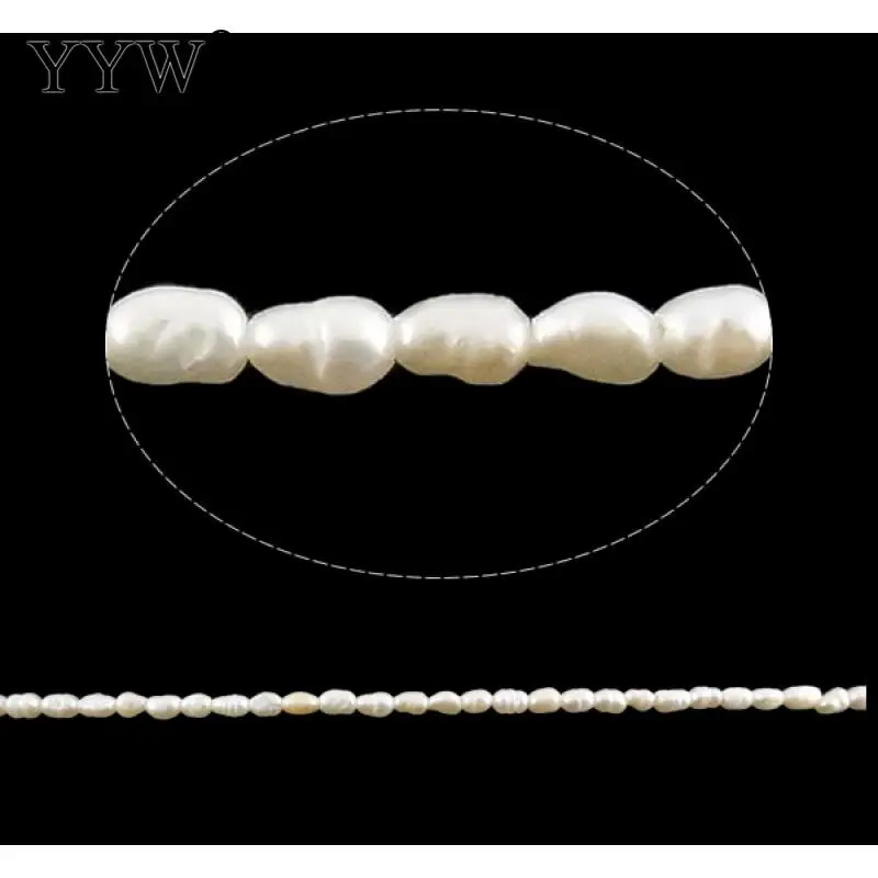 

Natural Freshwater Cultured Pearls Beads Rice Shape 100% Natural Pearls For Jewelry Making Diy Strand 14.5 Inches Size 2-3mm