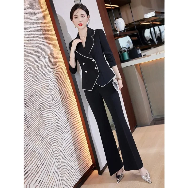 Autumn Winter Long Sleeve Women Pant Suit Ladies Formal Purple Black Business Work Wear 2 Piece Set Blazer And Trouser
Autumn Winter Long Sleeve Women Pant Suit Ladies Formal Purple Black Business Work Wear 2 Piece Set Blazer And Trouser