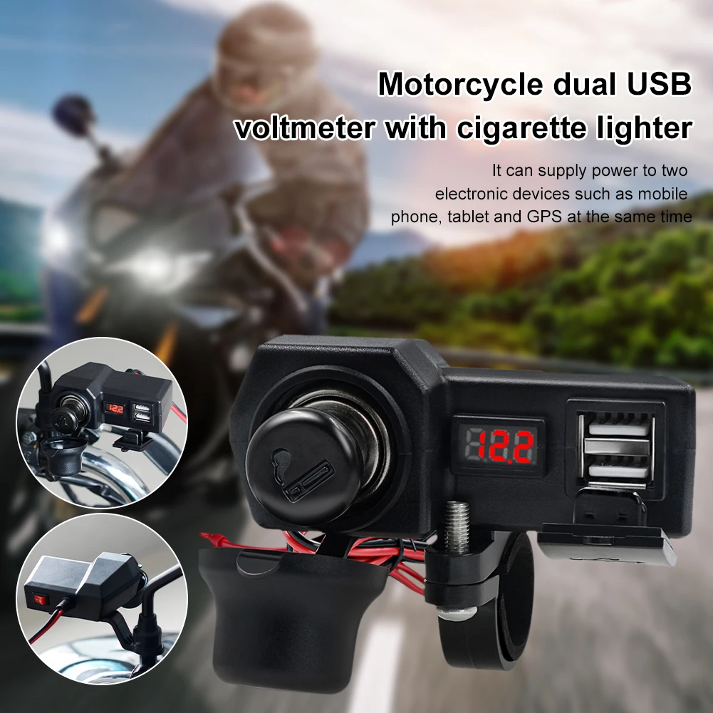 Водонепроницаемое зарядное устройство с двумя USB-портами и вольтметром, 3,4 А, 10-24 В
Водонепроницаемое зарядное устройство с двумя USB-портами и вольтметром, 3,4 А, 10-24 В