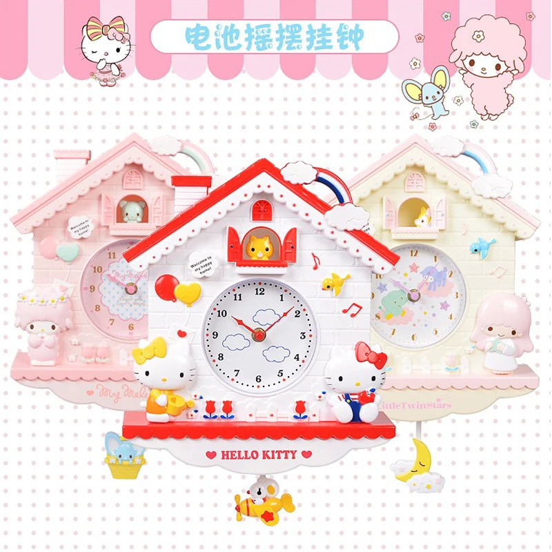 Kawaii Sanrio Accessories Cartoon Hello Kittys My Melody Cinnamoroll Swing Wall Clock Cute Beauty Modern Clock Girls Gift
Kawaii Sanrio Accessories Cartoon Hello Kittys My Melody Cinnamoroll Swing Wall Clock Cute Beauty Modern Clock Girls Gift