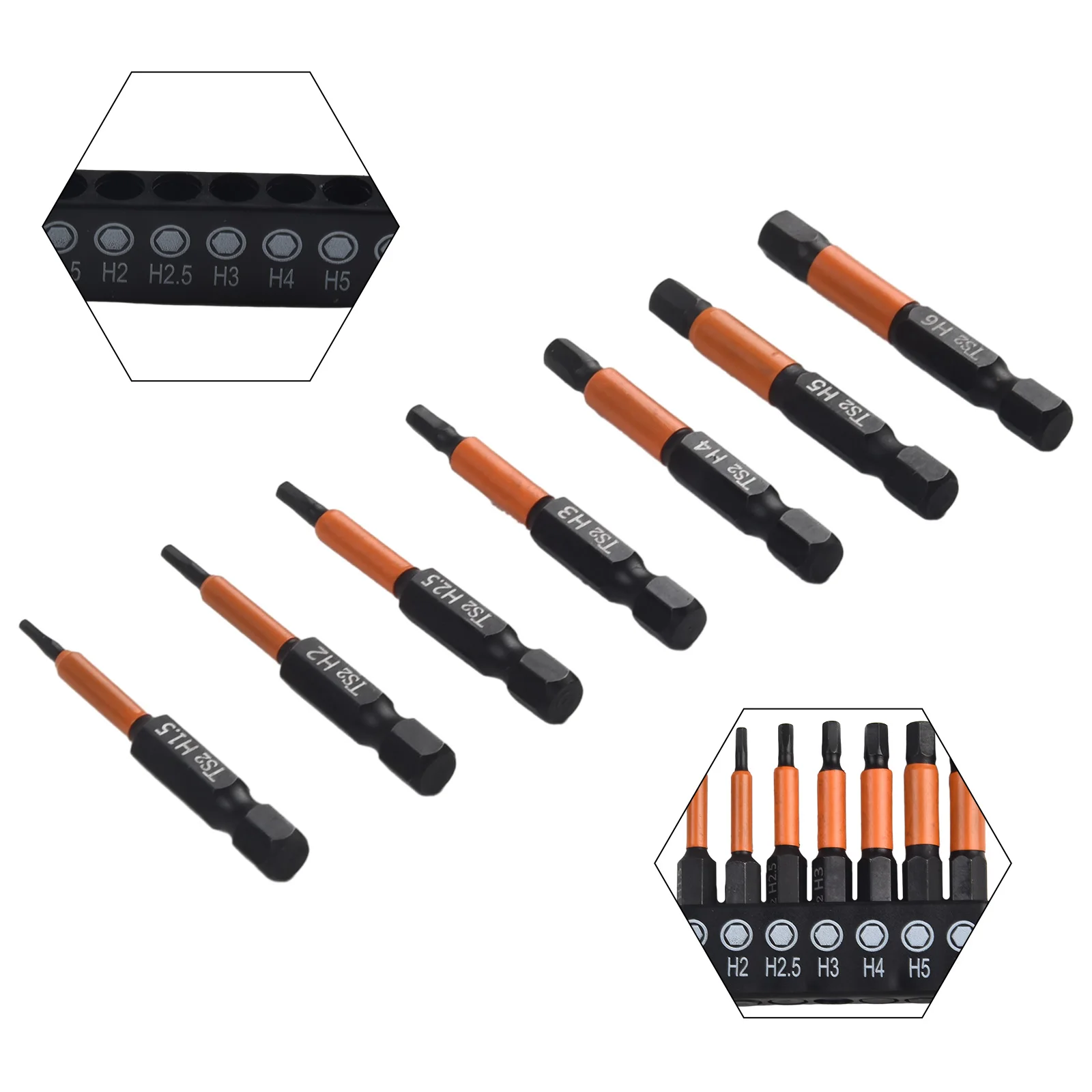 7pc Hex Head Wrench Drill Bit Set Metric 1/4" Diameter Quick Release Shank Magnetic Screwdriver Bit Set H1.5-H6
7pc Hex Head Wrench Drill Bit Set Metric 1/4" Diameter Quick Release Shank Magnetic Screwdriver Bit Set H1.5-H6
