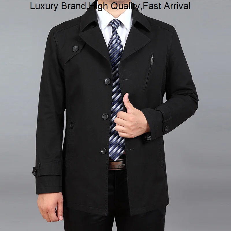 Trench Men Fashion Spring Windbreaker Jackets Man Autumn Casual Jacket Homme High Quality Male Long Coat Korean Clothing
Trench Men Fashion Spring Windbreaker Jackets Man Autumn Casual Jacket Homme High Quality Male Long Coat Korean Clothing