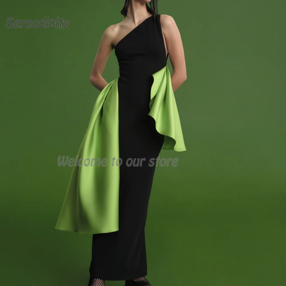 Serendipity Trumpet Saudi Arabia Evening Dress Kaaba One-Shoulder Ankle-Length Slim Fit Cocktail Prom Gown For Islamic Women 
Serendipity Trumpet Saudi Arabia Evening Dress Kaaba One-Shoulder Ankle-Length Slim Fit Cocktail Prom Gown For Islamic Women
