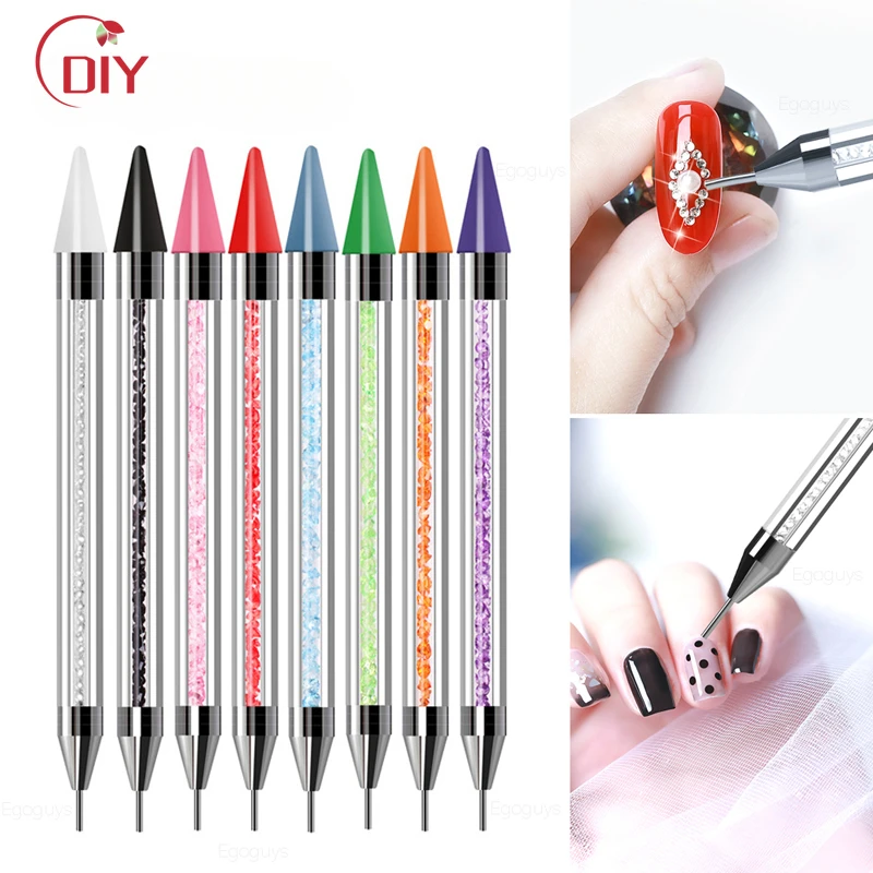 1PC Dual Heads Acrylic Metal Dotting Wax Pen Rhinestones Gem Picker Crystal Picking Nail Art Studs Dotter DIY Point Drill Tools
1PC Dual Heads Acrylic Metal Dotting Wax Pen Rhinestones Gem Picker Crystal Picking Nail Art Studs Dotter DIY Point Drill Tools