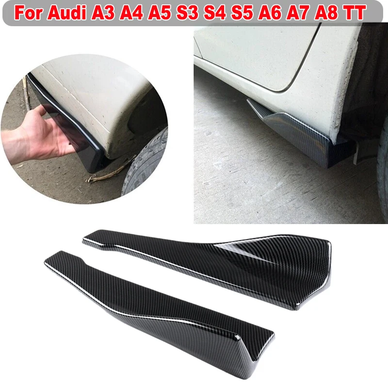 48cm Rear Bumper Splitter Apron Canards Side Skirt Extension Universal For Audi A3 A4 A5 S3 S4 S5 A6 A7 A8 TT Car Accessories
48cm Rear Bumper Splitter Apron Canards Side Skirt Extension Universal For Audi A3 A4 A5 S3 S4 S5 A6 A7 A8 TT Car Accessories