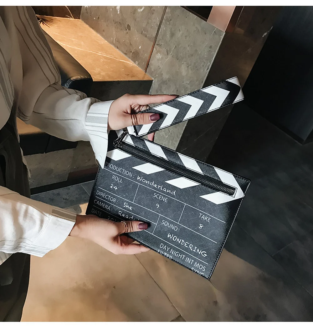 Дизайнерская Женская сумка-клатч через плечо с надписью, из ПУ кожи
Дизайнерская Женская сумка-клатч через плечо с надписью, из ПУ кожи