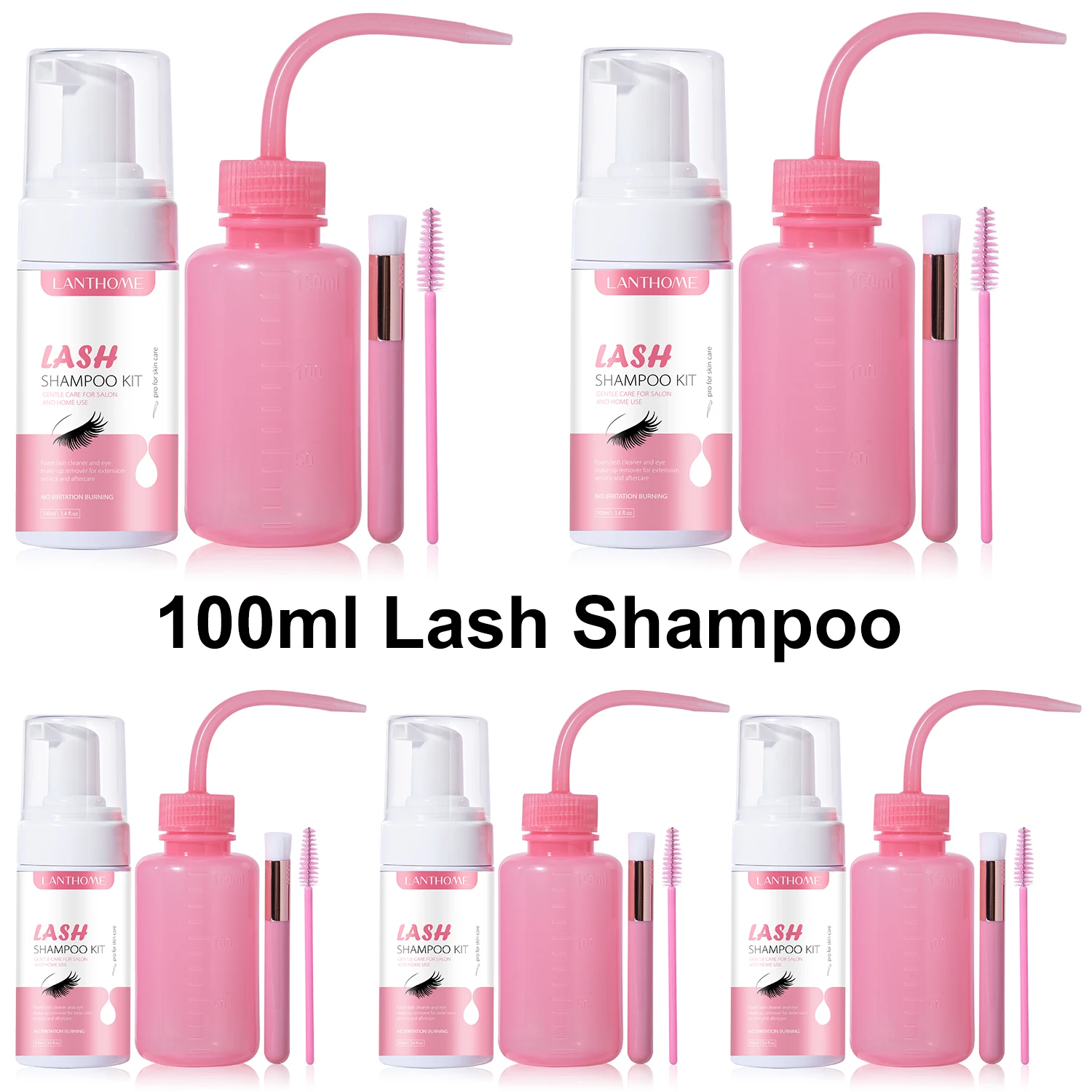 100ml Eyelash Extension Cleaning Kit Lash Shampoo Brush Foam Washing Bottle Mascara Wands Eyelash Gel Pads for Salon Supplies
100ml Eyelash Extension Cleaning Kit Lash Shampoo Brush Foam Washing Bottle Mascara Wands Eyelash Gel Pads for Salon Supplies