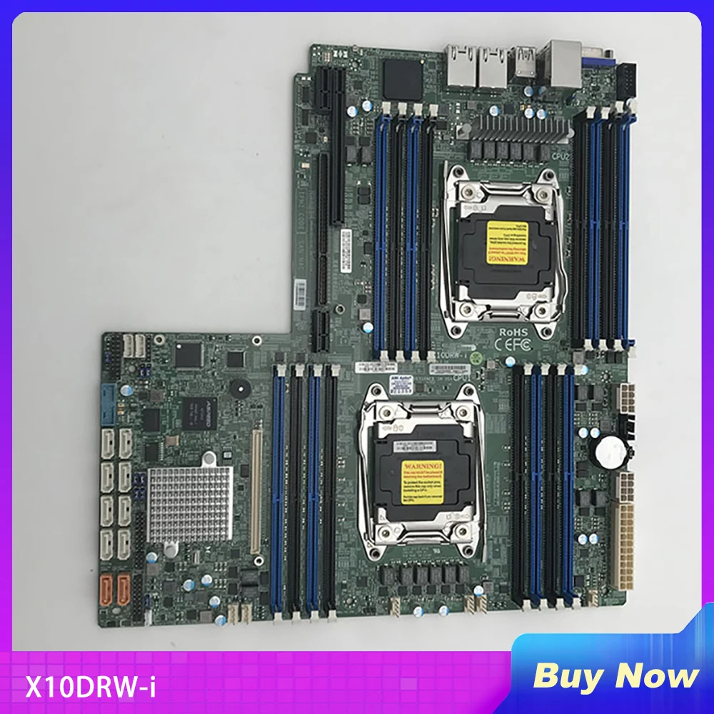 X10DRW-i Server Motherboard For Supermicro Dual Server C612 2011 E5-2600 16 DIMMs 2400MHz DDR4 WIO
X10DRW-i Server Motherboard For Supermicro Dual Server C612 2011 E5-2600 16 DIMMs 2400MHz DDR4 WIO