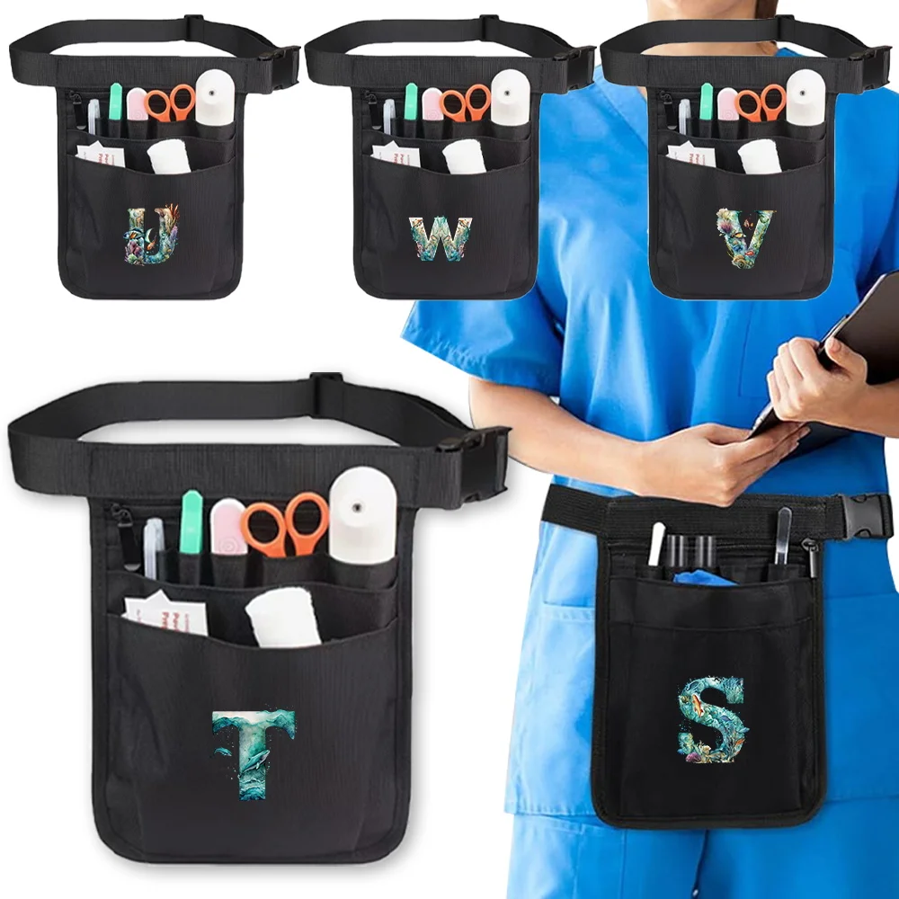 

Новые медицинские принадлежности, сумка для медсестер, сумки на талию для медицинского персонала, универсальные рабочие сумки серии с разными карманами и искусственным рисунком