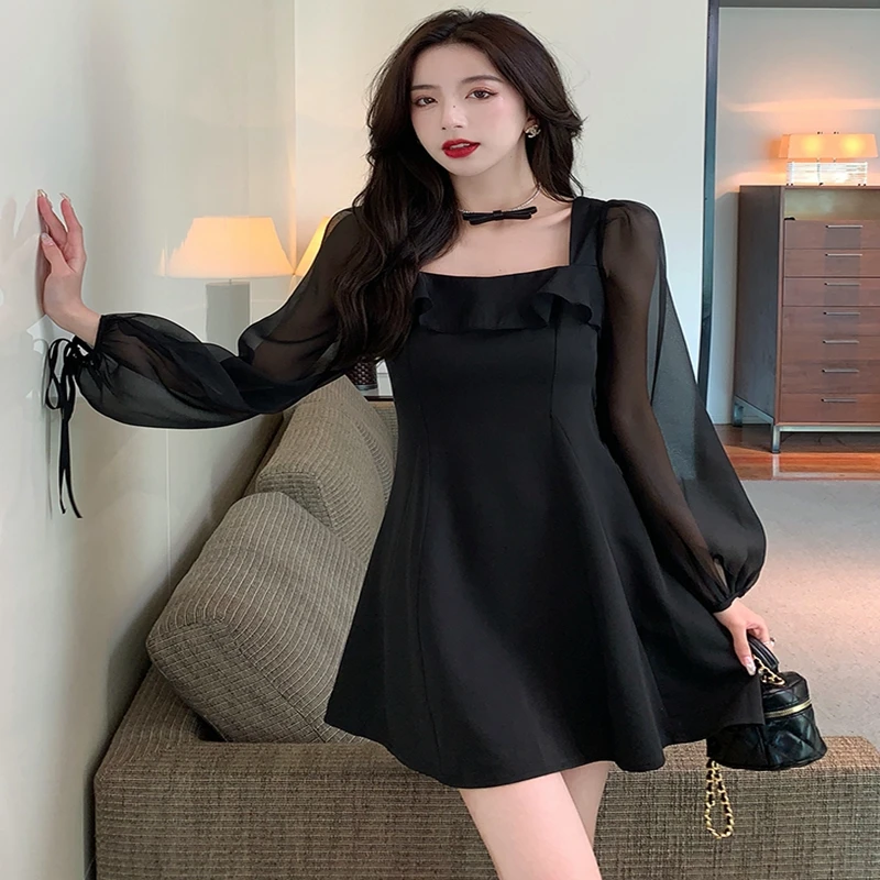 2023 New Spring Dress With Spliced Square Neck And Two Sided Design, Lacing Style Free Shipping
2023 New Spring Dress With Spliced Square Neck And Two Sided Design, Lacing Style Free Shipping