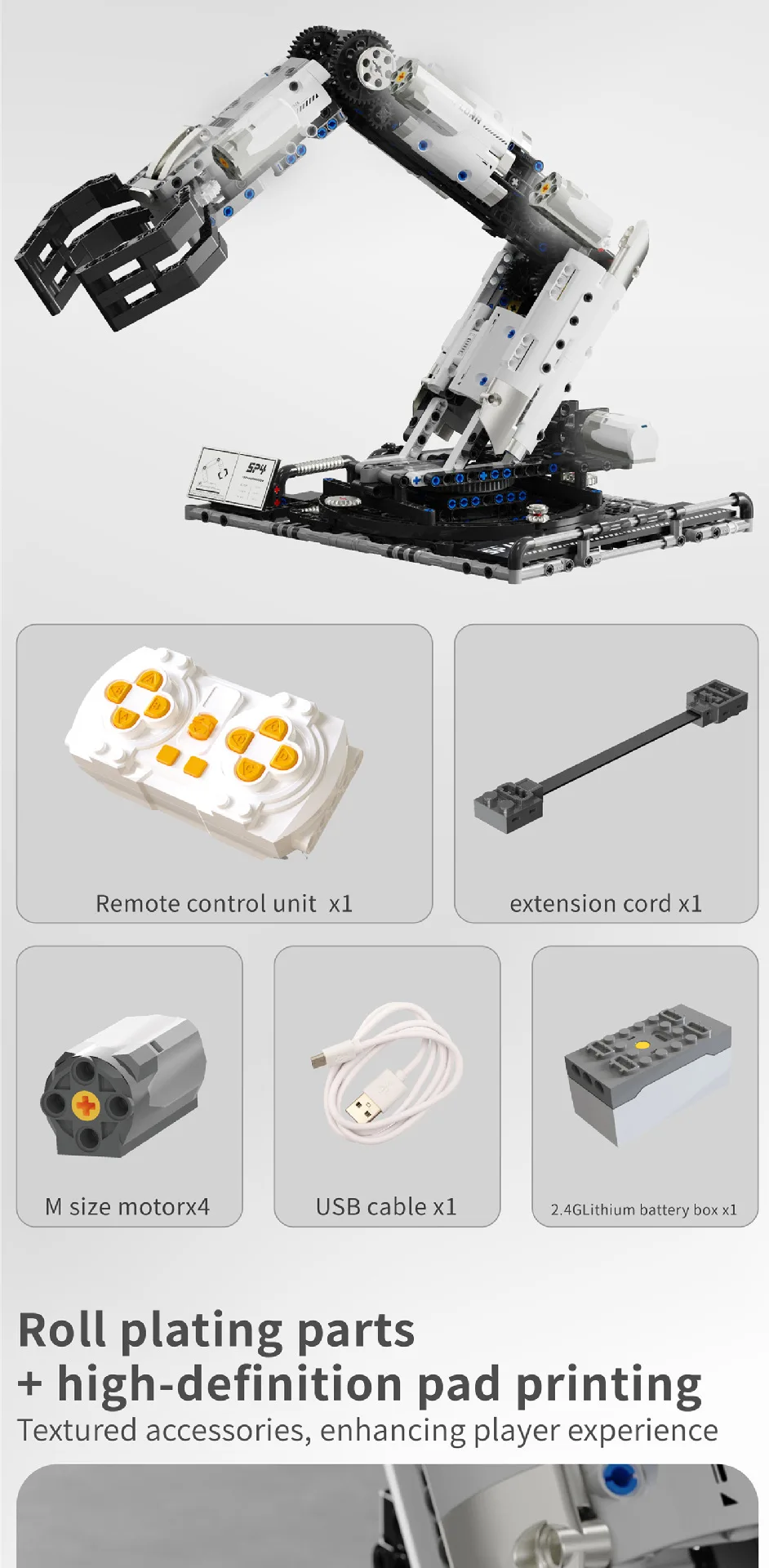 IN STOCK T2007 Technical Programming the Robotic Arm Building Blocks Bricks Assembling Model Toys for Boys Christmas Gifts Sets IN STOCK T2007 Technical Programming the Robotic Arm Building Blocks Bricks Assembling Model Toys for Boys Christmas Gifts Sets