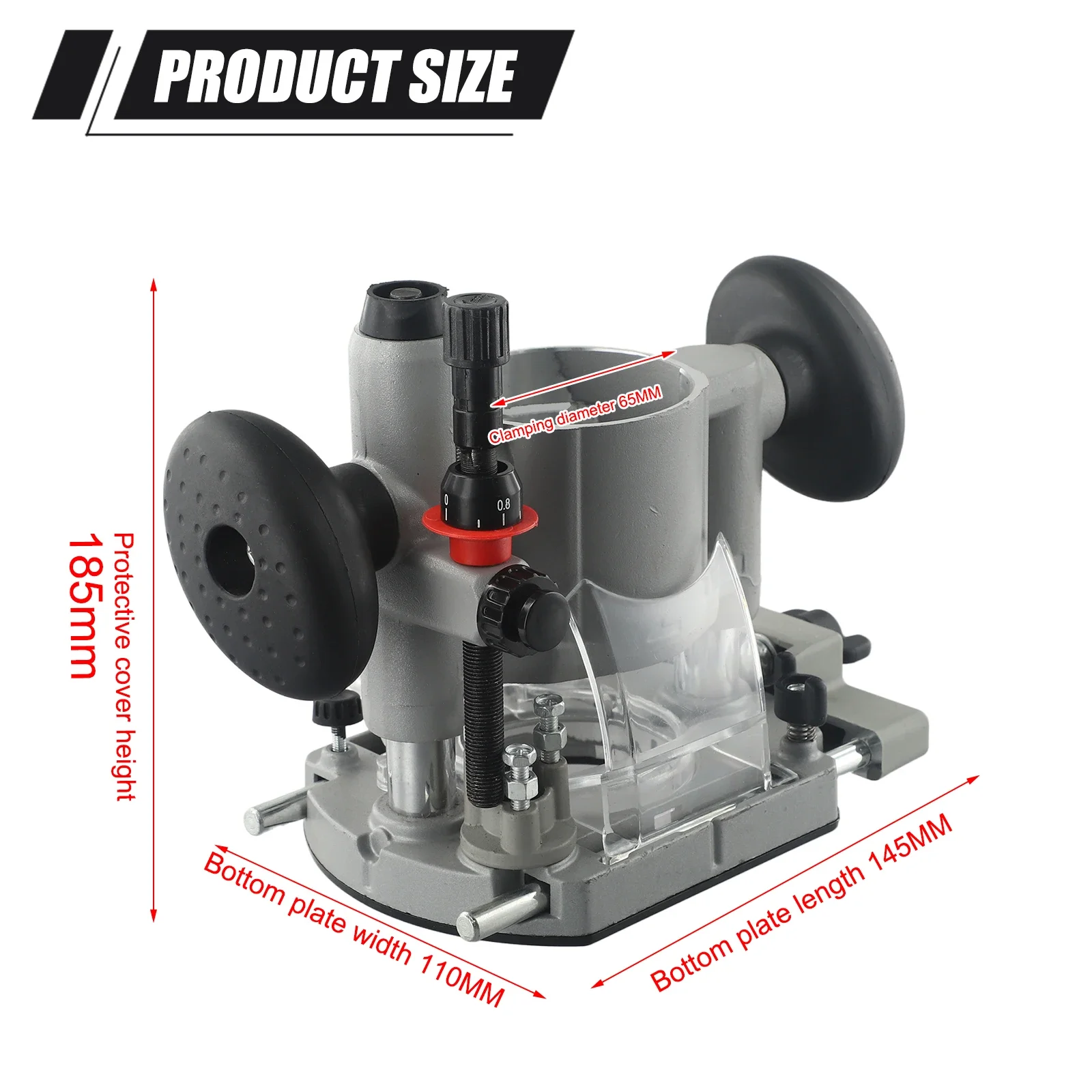 High Quality For Trimming Machine Trimming Machine Base 65mm Trimming Base Home Garden Joiners Metal Power Tool
High Quality For Trimming Machine Trimming Machine Base 65mm Trimming Base Home Garden Joiners Metal Power Tool
