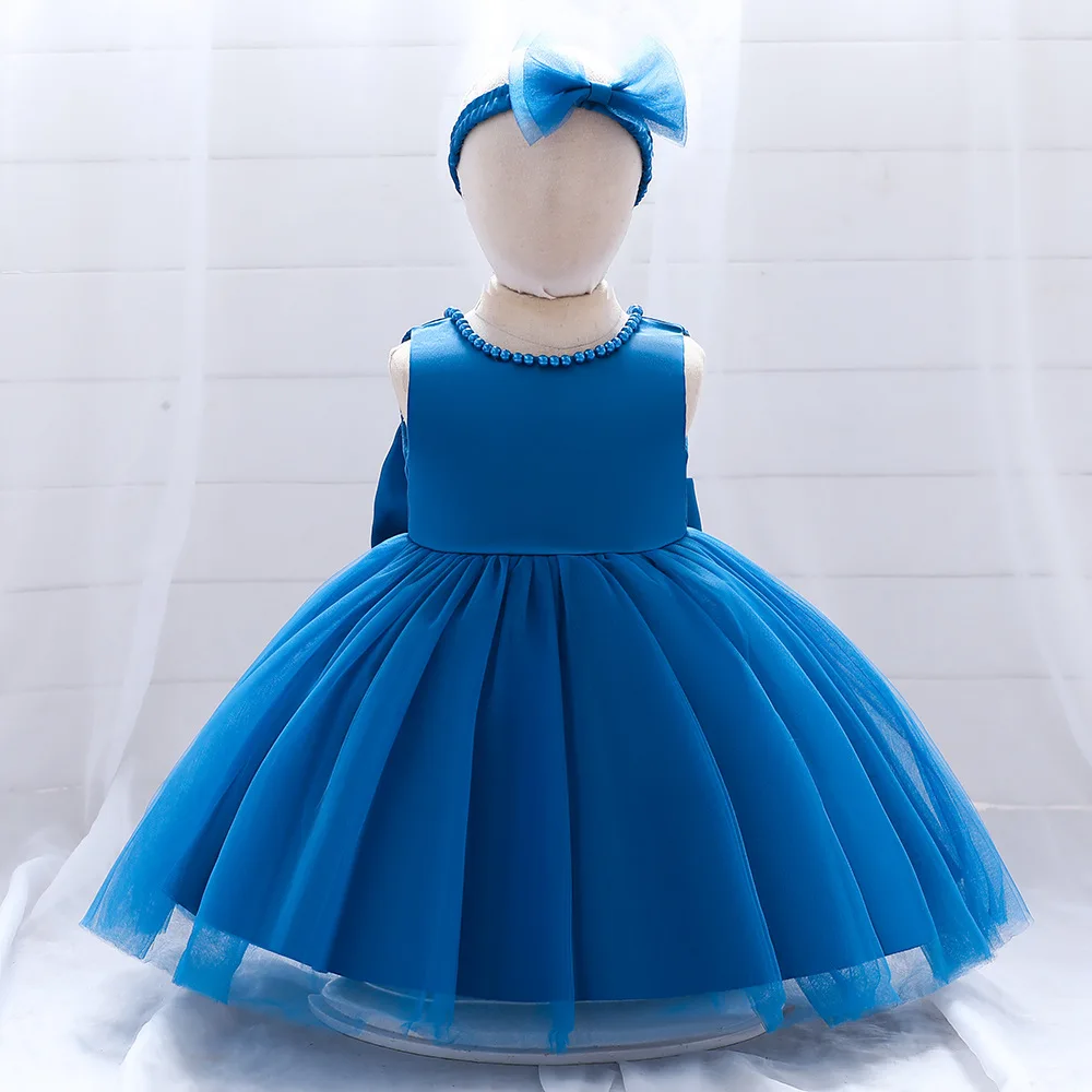 Royal Blue Big Bow Baby Girl Dress 1st Birthday Party Wedding Dress For Girl Palace Princess Pearls Evening Dresses Kid Clothes
Royal Blue Big Bow Baby Girl Dress 1st Birthday Party Wedding Dress For Girl Palace Princess Pearls Evening Dresses Kid Clothes