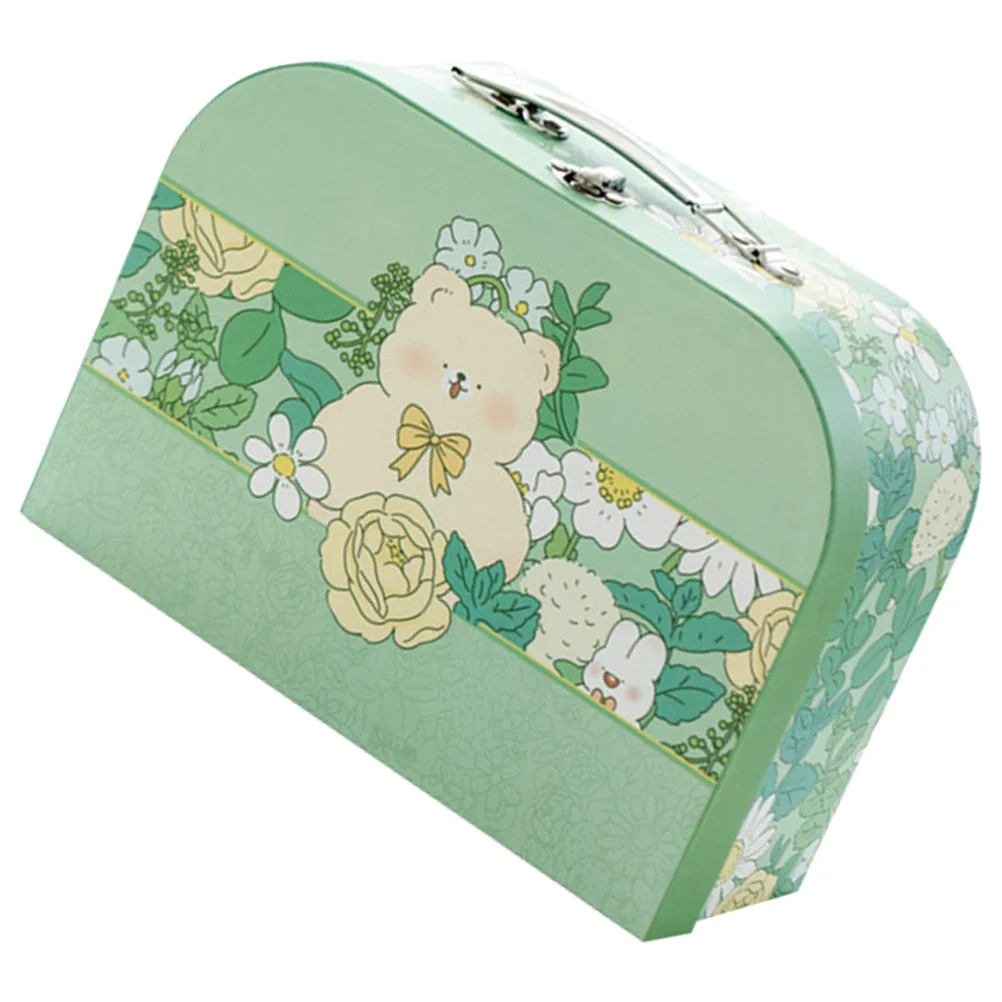 Suitcase Candy Box Bear Pattern Gift Box Paper Jewelry Case Trinket Keepsakes Box Pencil Storage Container Ring
Suitcase Candy Box Bear Pattern Gift Box Paper Jewelry Case Trinket Keepsakes Box Pencil Storage Container Ring