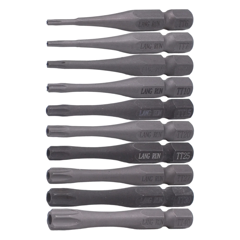 50mm T6-T40 Torx Screwdriver Bit Magnetic With Hole Hex Shank For Electric Drill Hardened Hollow Hexagonal Screwdriver Head
50mm T6-T40 Torx Screwdriver Bit Magnetic With Hole Hex Shank For Electric Drill Hardened Hollow Hexagonal Screwdriver Head