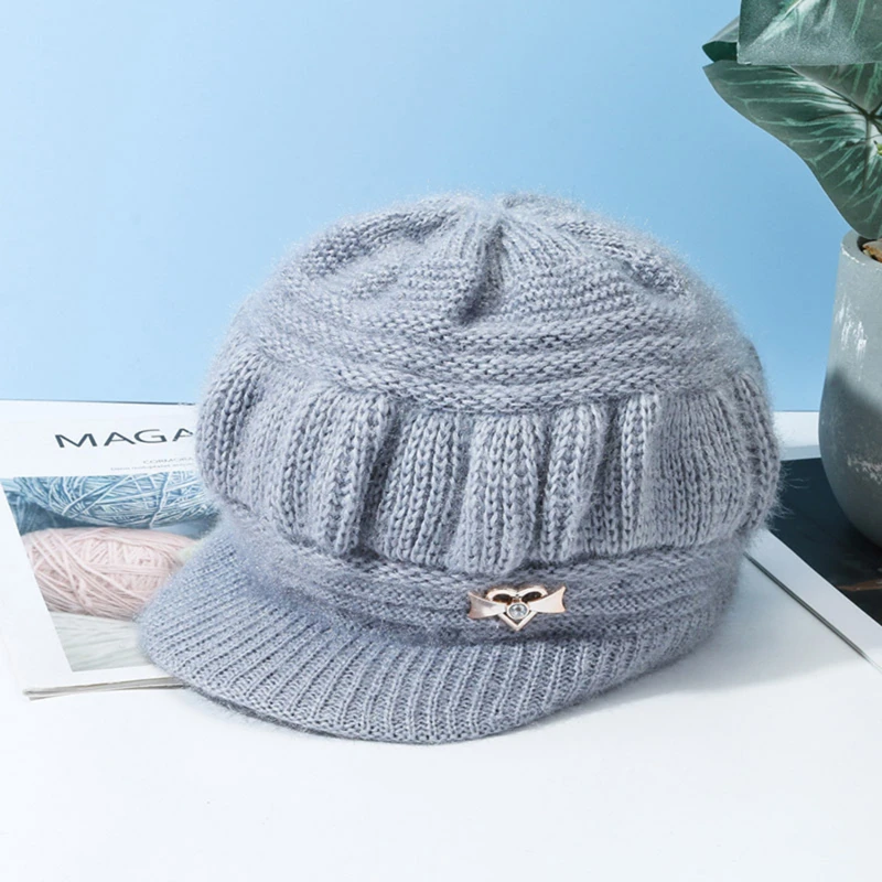 2022 Casual Winter Knitted Hat Women'S Warm Elegant Knitted Hat Winter Female Breathable Thicken Artificial Rabbit Fur Hat
2022 Casual Winter Knitted Hat Women'S Warm Elegant Knitted Hat Winter Female Breathable Thicken Artificial Rabbit Fur Hat