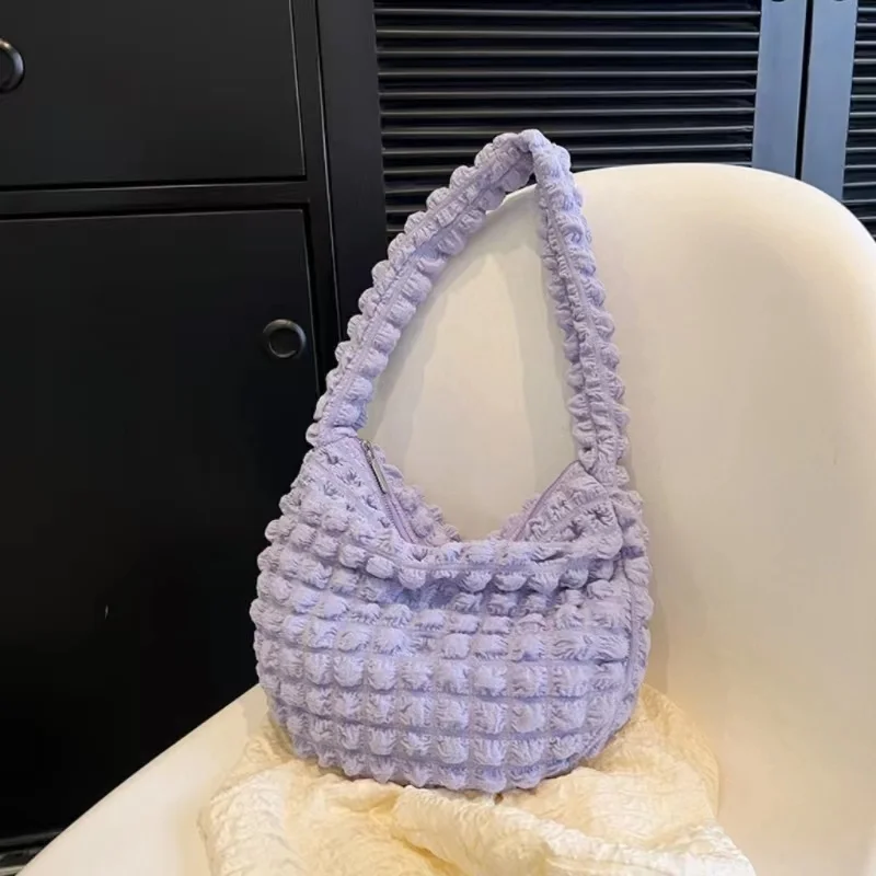 Korean Y2K Style Trend Pleated Handbag Female Travel Grocery Shoulder Purse Small Quilted Puff Bubble Women's Hobo Underarm Bags
Korean Y2K Style Trend Pleated Handbag Female Travel Grocery Shoulder Purse Small Quilted Puff Bubble Women's Hobo Underarm Bags