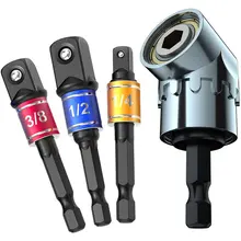 105 Degree Right Angle Drill Bit 3Pcs 1/4 3/8 1/2" Impact Grade Driver Drill Adapter Screwdriver Bit Set Socket Extension Set
105 Degree Right Angle Drill Bit 3Pcs 1/4 3/8 1/2" Impact Grade Driver Drill Adapter Screwdriver Bit Set Socket Extension Set