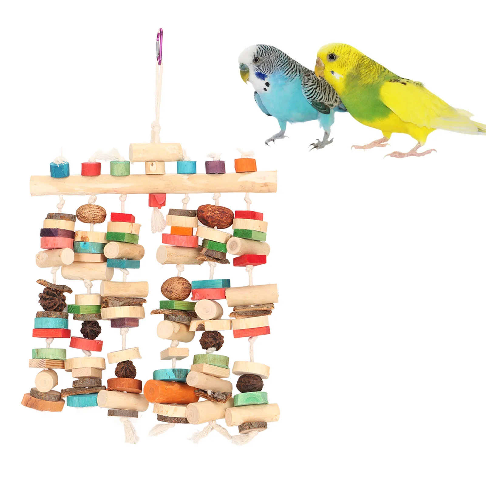 Bird Chewing Toys Logs Nuts Bark Cotton Rope Colorful Fun Relieve Boredom Interactive Decorative Parrot Bird Chewing Toys
Bird Chewing Toys Logs Nuts Bark Cotton Rope Colorful Fun Relieve Boredom Interactive Decorative Parrot Bird Chewing Toys
