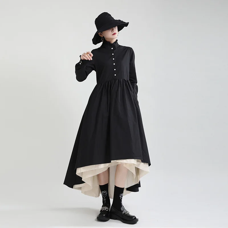Elegant Black Dresses for Women 2023 Ladies Boutique Design Irregular Hemline Single-breast Ball Gown Female Palace Style Dress
Elegant Black Dresses for Women 2023 Ladies Boutique Design Irregular Hemline Single-breast Ball Gown Female Palace Style Dress