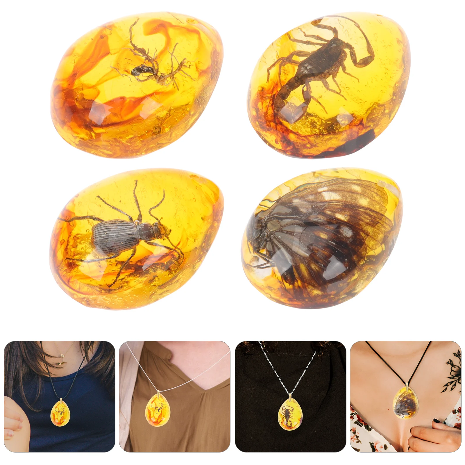 4 Pcs Insect Amber Specimen Decor Resin Crafts DIY Synthetic Insects Decorative Bug
4 Pcs Insect Amber Specimen Decor Resin Crafts DIY Synthetic Insects Decorative Bug