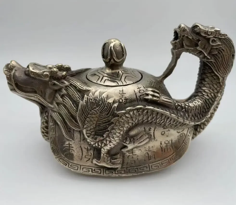 Copper Statue Crafts statue marked china silver Dragon turtle Phoenix bird statue Teapot Tea maker Kettle halloween
Copper Statue Crafts statue marked china silver Dragon turtle Phoenix bird statue Teapot Tea maker Kettle halloween