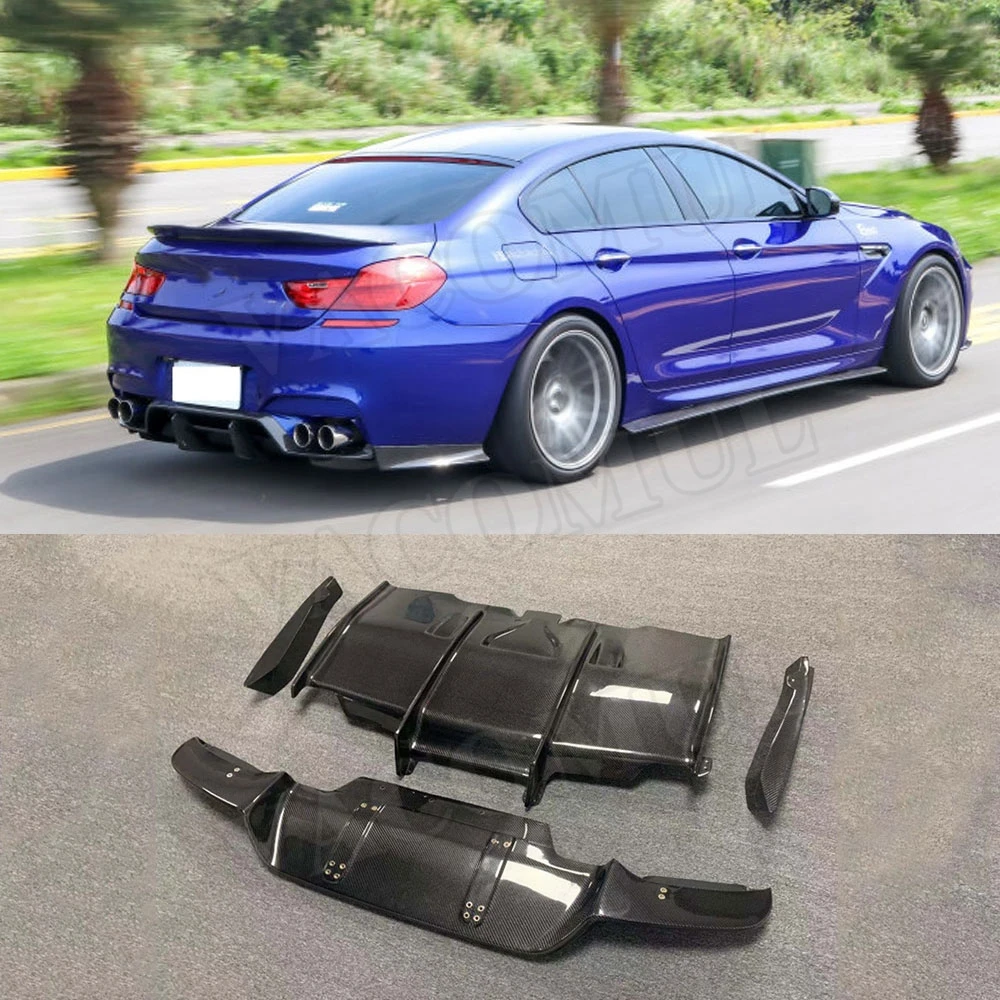 6 Series Carbon Fiber Rear Lip Diffuser Splitters Aprons for BMW F06 F12 F13 M6 M Sport 2012-2016 PSM Style Back Bumper Guard
6 Series Carbon Fiber Rear Lip Diffuser Splitters Aprons for BMW F06 F12 F13 M6 M Sport 2012-2016 PSM Style Back Bumper Guard