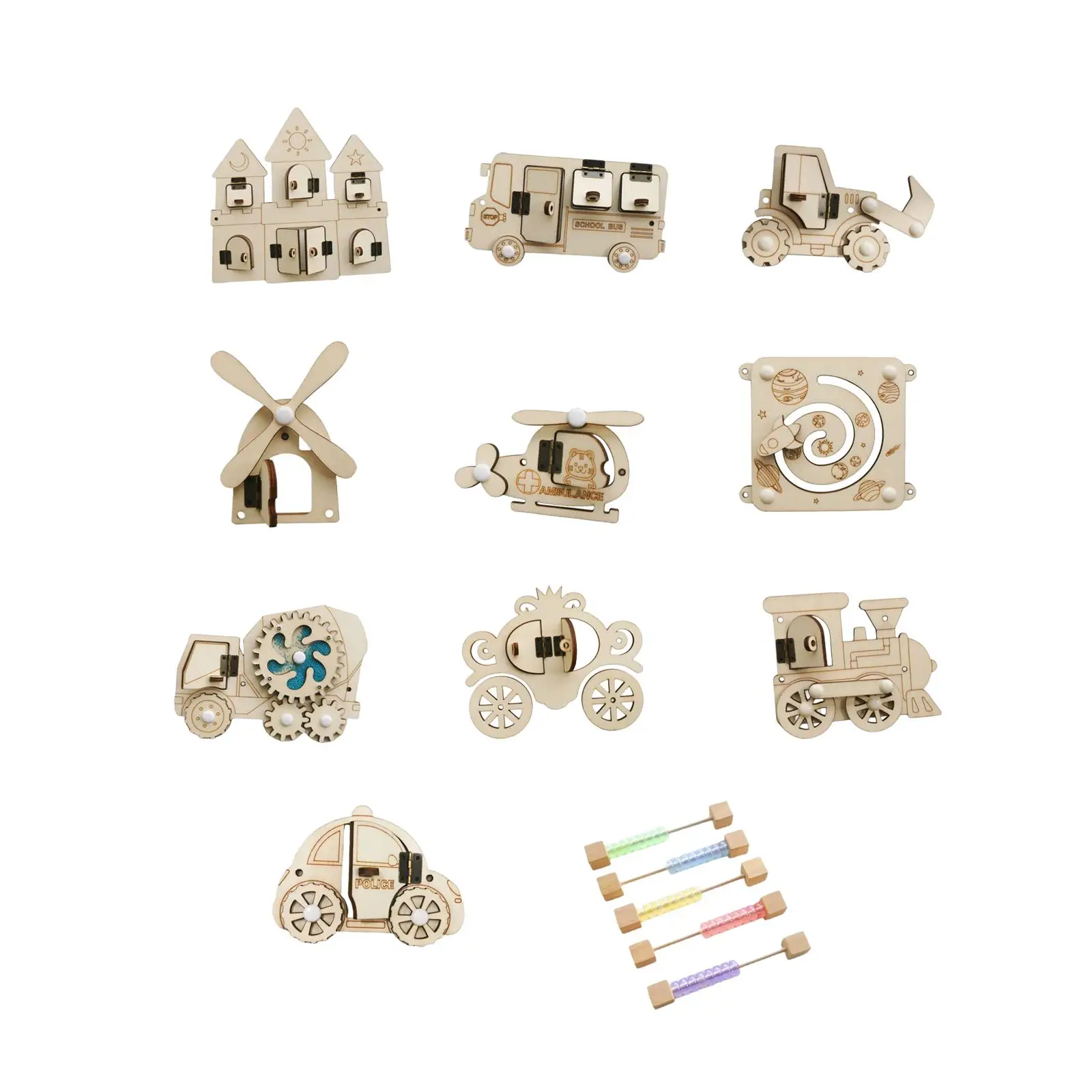 Busy Board DIY Accessories Travel Toy, Learning Activities Sensory Board Lock Toy, Sensory Board Parts for Preschool Toddlers
Busy Board DIY Accessories Travel Toy, Learning Activities Sensory Board Lock Toy, Sensory Board Parts for Preschool Toddlers