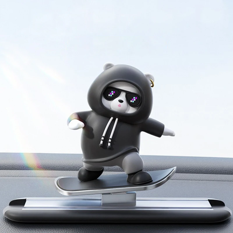 New Skateboard Bear Car Ornaments Silent Sliding With Driving Cute Doll Toys Auto DashboardDecoration Car Accessories Gifts
New Skateboard Bear Car Ornaments Silent Sliding With Driving Cute Doll Toys Auto DashboardDecoration Car Accessories Gifts