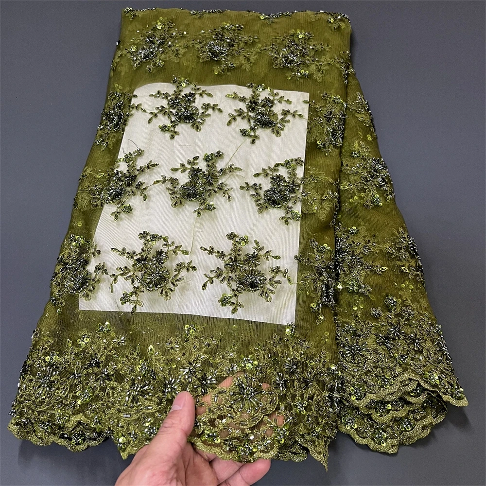 Latest 2023 African Nigerian High Quality Lace Fabric Sequins Tulle Sewing Guipure Beads Stone Embroidery Dresses 5yards ZJ020
Latest 2023 African Nigerian High Quality Lace Fabric Sequins Tulle Sewing Guipure Beads Stone Embroidery Dresses 5yards ZJ020