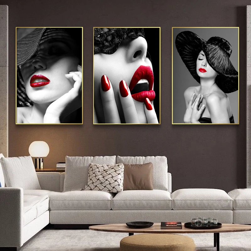 Sexy Red Lips Woman Mural Print Fashion Woman Poster Prints Canvas Art Beauty Wall Picture Painting Modern Home Decoration
Sexy Red Lips Woman Mural Print Fashion Woman Poster Prints Canvas Art Beauty Wall Picture Painting Modern Home Decoration