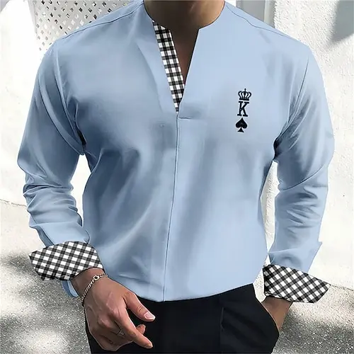 Small Icon Printed Street Clothing Casual Party Wear Men's Shirt Long Sleeved Top Deep V-Neck Fashionable Men's Clothing MB12
Small Icon Printed Street Clothing Casual Party Wear Men's Shirt Long Sleeved Top Deep V-Neck Fashionable Men's Clothing MB12
