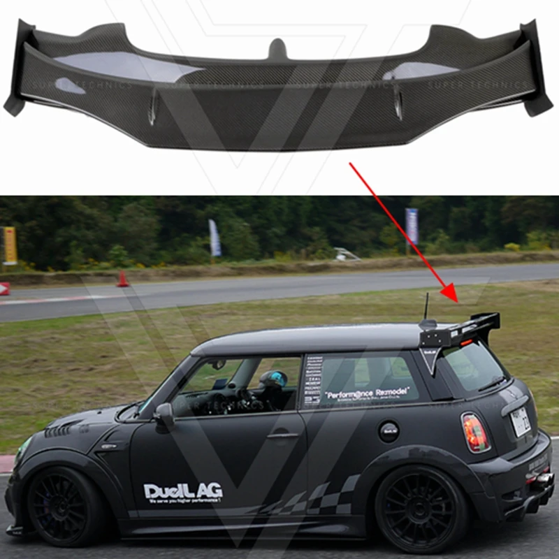 Car styling carbon fiber rear spoiler roof window wing racing body kit for BMW MINI COOPER S R56 R57 modified DUELL AG style
Car styling carbon fiber rear spoiler roof window wing racing body kit for BMW MINI COOPER S R56 R57 modified DUELL AG style