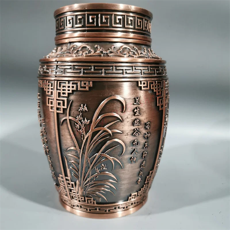 Plum orchid bamboo chrysanthemum Tea cans, Exquisite ancient style Bronze ornaments
Plum orchid bamboo chrysanthemum Tea cans, Exquisite ancient style Bronze ornaments