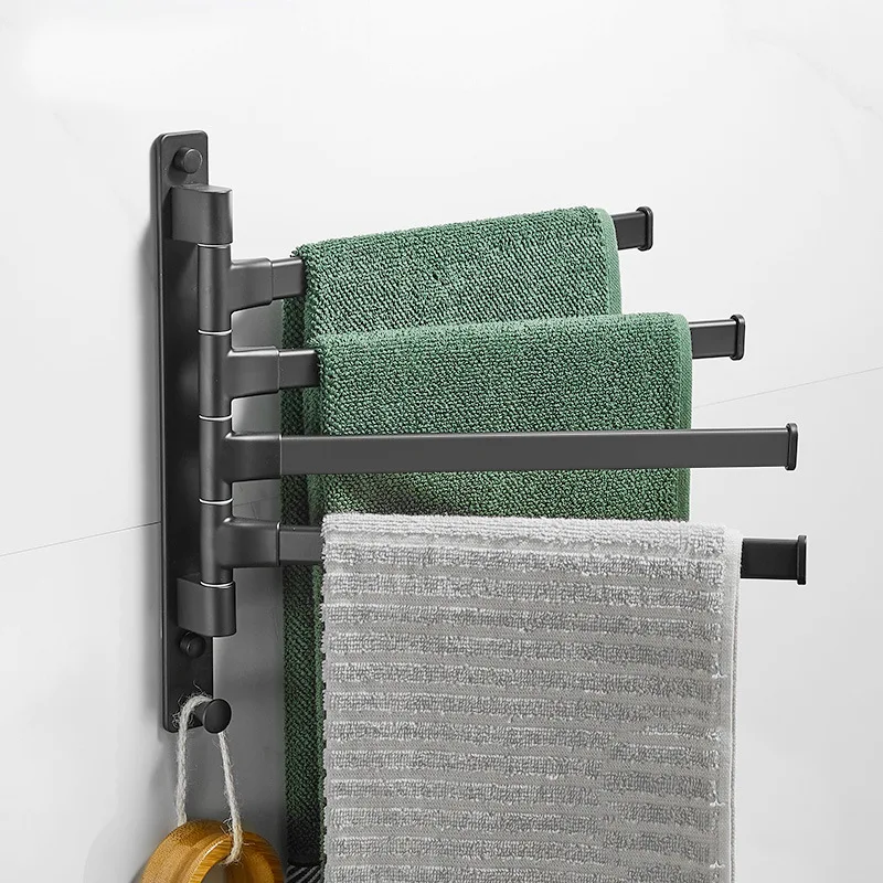 Aluminium Alloy 2/3/4/5- Swivel Towel Bars Hanger Bathrobe Towel Rack Holder Wall Mounted Rotatable Bathroom Accessories
Aluminium Alloy 2/3/4/5- Swivel Towel Bars Hanger Bathrobe Towel Rack Holder Wall Mounted Rotatable Bathroom Accessories