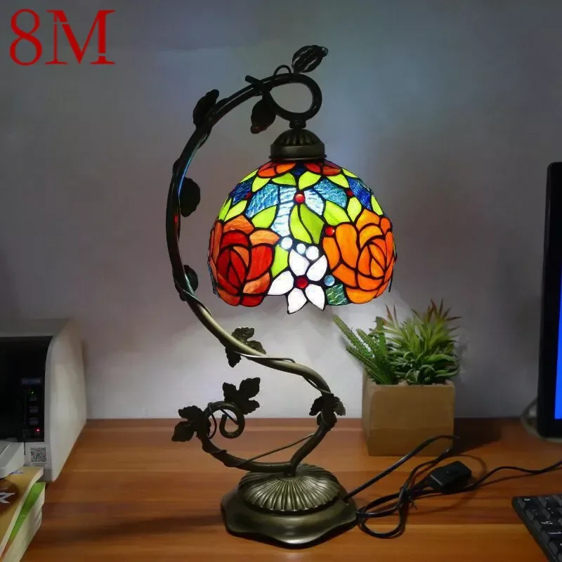 8M Tiffany Table Lamp American Retro Living Room Bedroom Lamp Luxurious Villa Hotel Stained Glass Desk Lamp
8M Tiffany Table Lamp American Retro Living Room Bedroom Lamp Luxurious Villa Hotel Stained Glass Desk Lamp