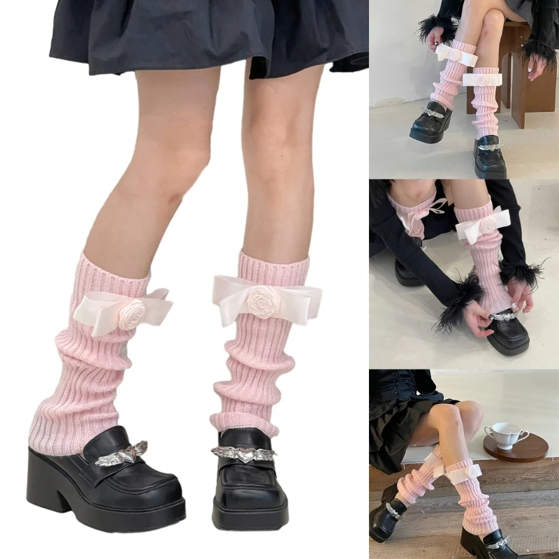 Womens Knee High Leg Warm Socks Non Slip Warm Thick Stockings Knitting Ankle High Bandage Cosplays High Boot Calf Covers
Womens Knee High Leg Warm Socks Non Slip Warm Thick Stockings Knitting Ankle High Bandage Cosplays High Boot Calf Covers