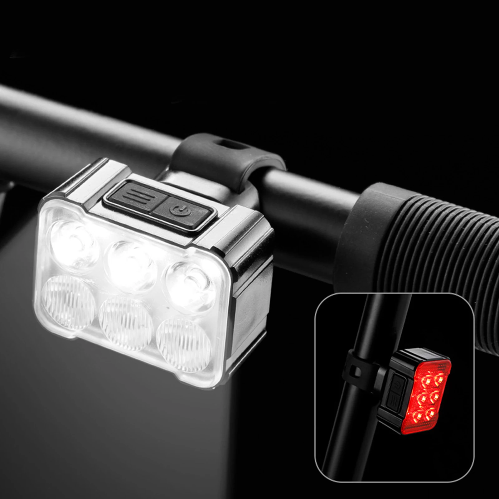 Super Bright Head Bike Light High Temperature High-quality Rechargeable Tail Light White Charging Cable Camping
Super Bright Head Bike Light High Temperature High-quality Rechargeable Tail Light White Charging Cable Camping