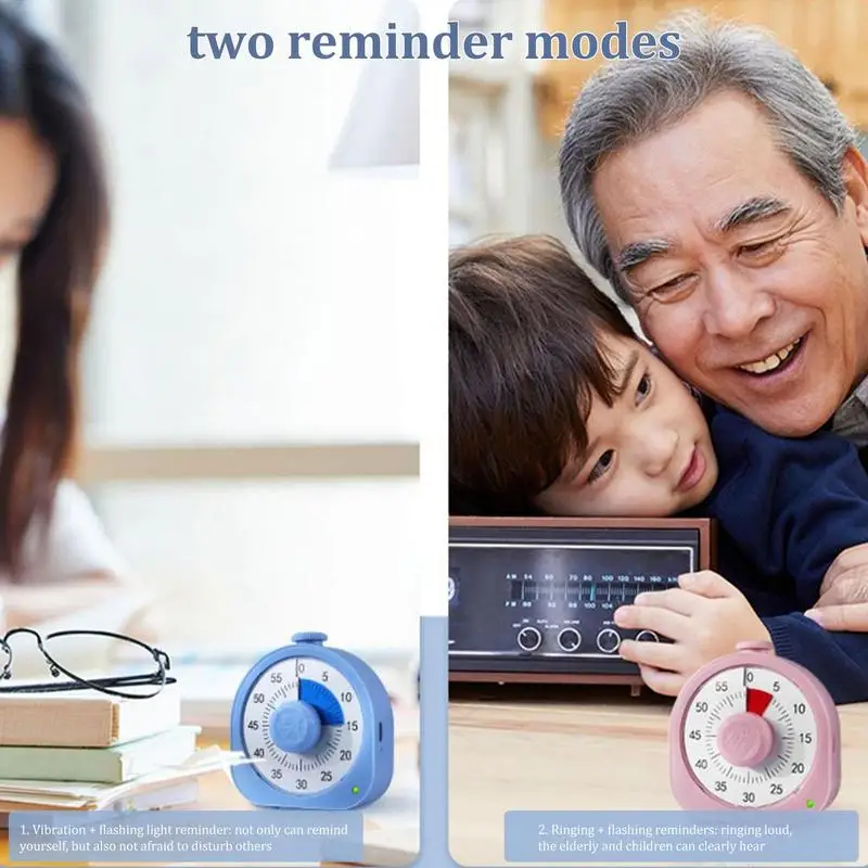 

Визуальный таймер 2 в 1 Детские часы управление временем обратный отсчет таймер усиление фокуса тихий кухонный таймер Прочный высококачественный таймер