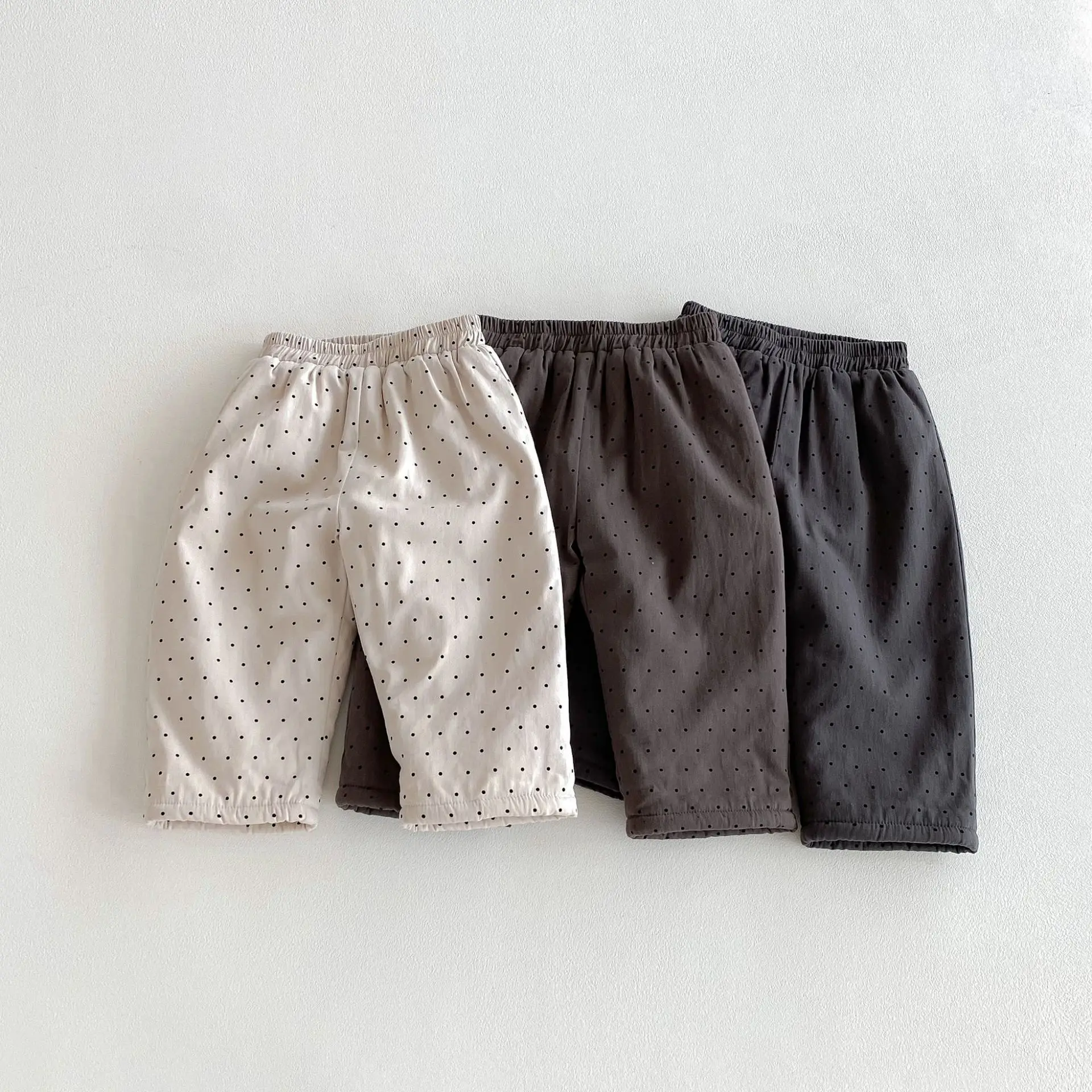 2025 Winter New Children Casual Pants Plus Velvet Thick Girls Dot Print Trousers Baby Boy Fleece Harem Pants Kids Warm Clothes 14 S82cd076bba184f9c943748844c1ffd35Y