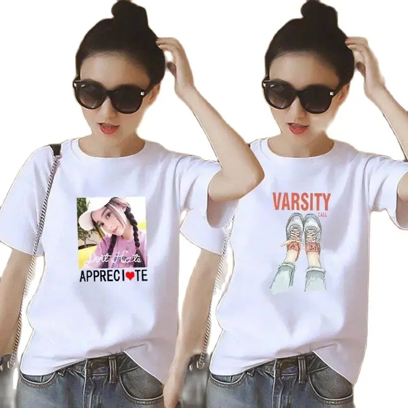 2023 New T Shirt Women Perfumer Floral Stripe Summer Fashion T Shirt Female Streetwear T-shirt Top Funy Tee Casual ClothingTide
2023 New T Shirt Women Perfumer Floral Stripe Summer Fashion T Shirt Female Streetwear T-shirt Top Funy Tee Casual ClothingTide