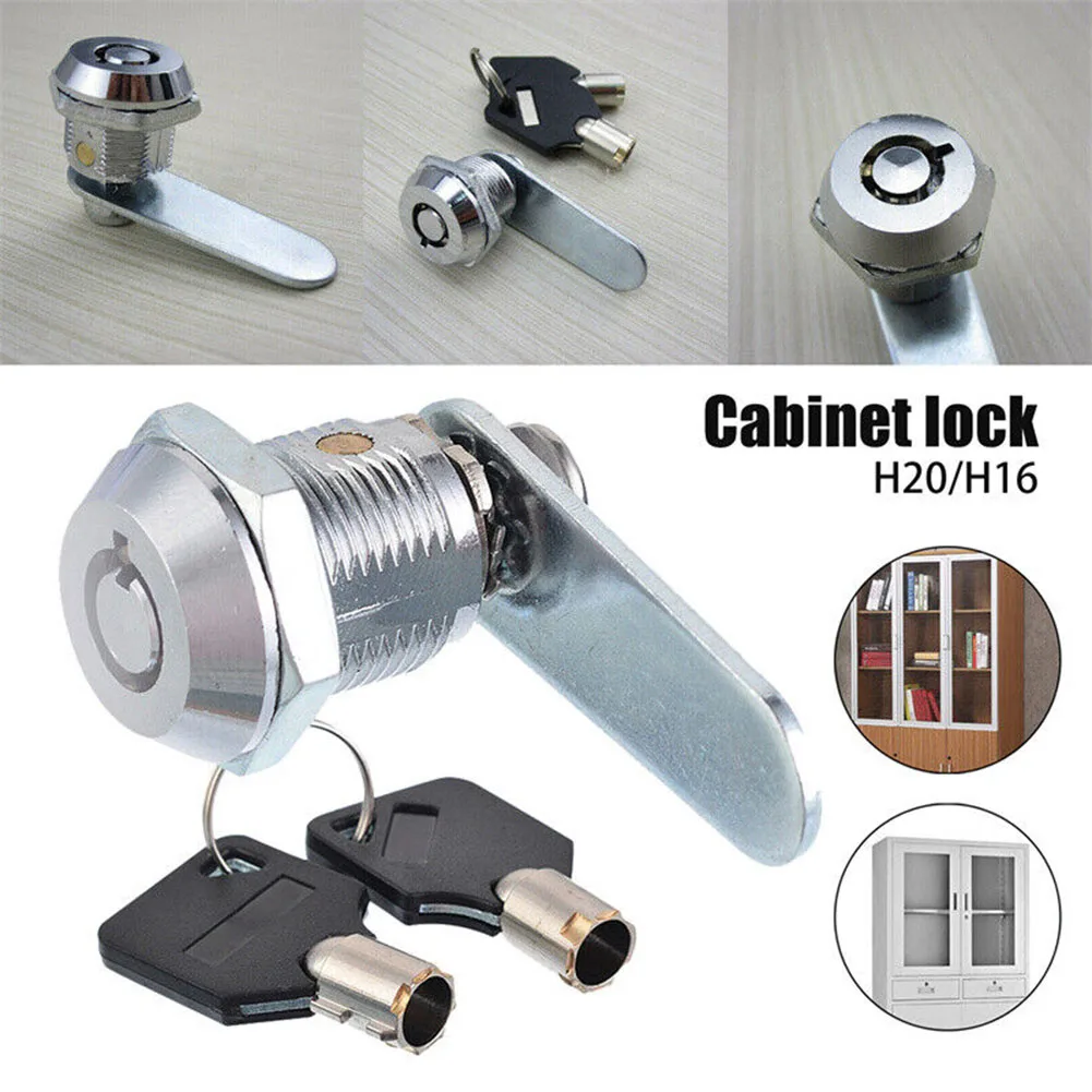 

Furniture Hardware Drawer Cabinet Mail Box Locker Cam Lock Door Cupboard With 2 Key Padlock Cylinder Cam Lock Furniture Lock